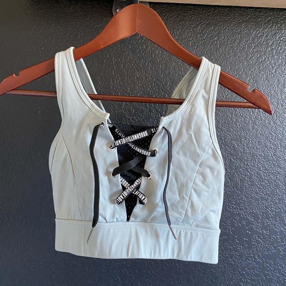 Doughnuts & Deadlifts Sports Bra